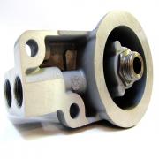 Oil Filter Mount Silver, 26381-92B, fits a Harley Davidson EVO