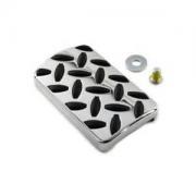 Brake Pedal Plate (Diamond), 42693-03, fits a Harley Davidson Multifit
