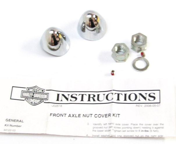 Axle Cover Kit Chrome