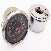 Speedometer with Cover, 67099-86A, fits a Harley Davidson Sportster & Dyna